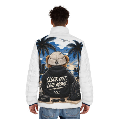 Off Duty Bear Puffer Jacket (AOP)