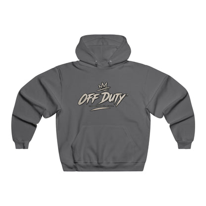 Off Duty Hoodie — “Clock Out. Live More.” Graphic Hooded Sweatshirt