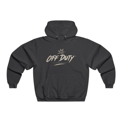 Off Duty Hoodie — “Clock Out. Live More.” Graphic Hooded Sweatshirt